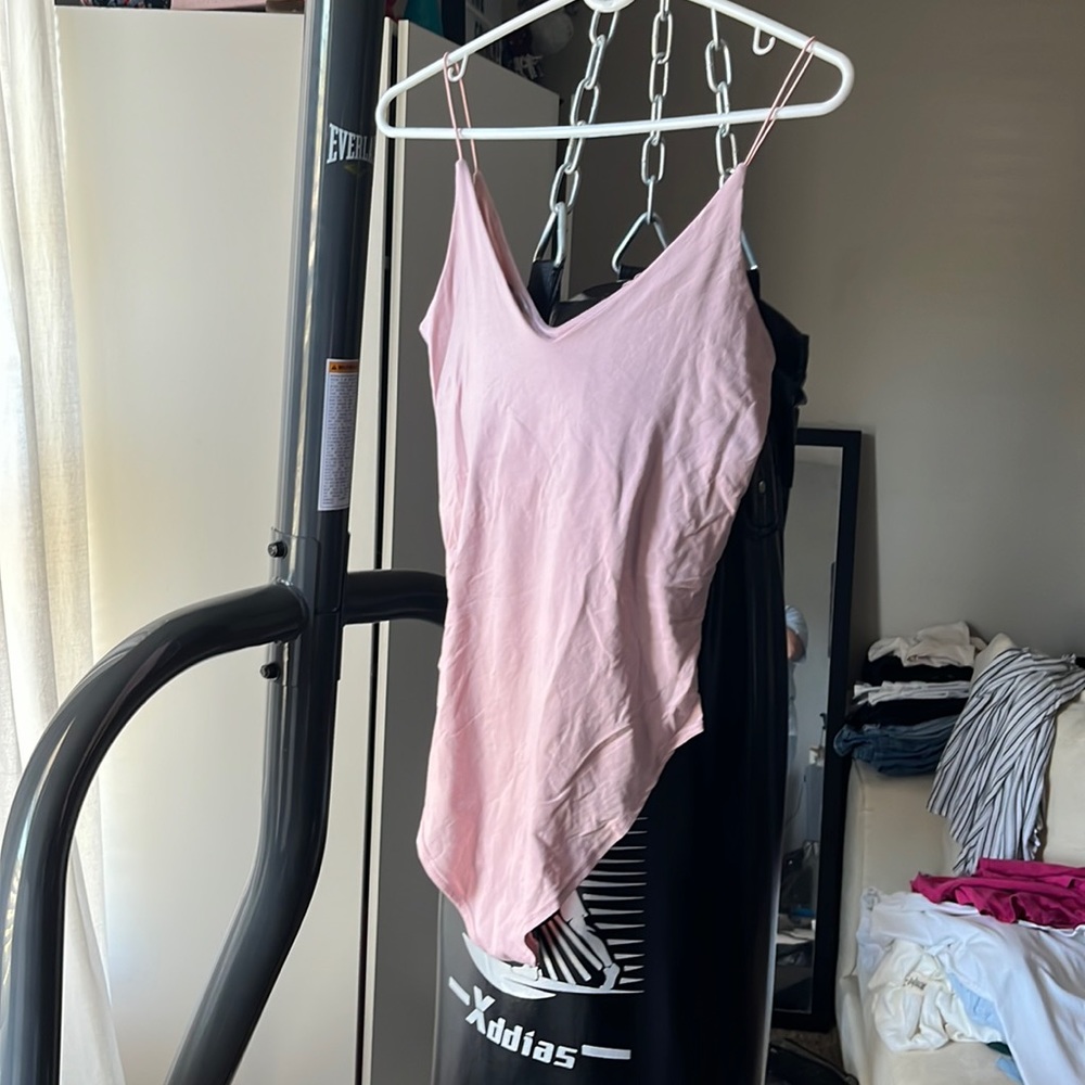 pink bodysuit